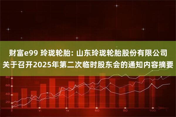 财富e99 玲珑轮胎: 山东玲珑轮胎股份有限公司关于召开2025年第二次临时股东会的通知内容摘要